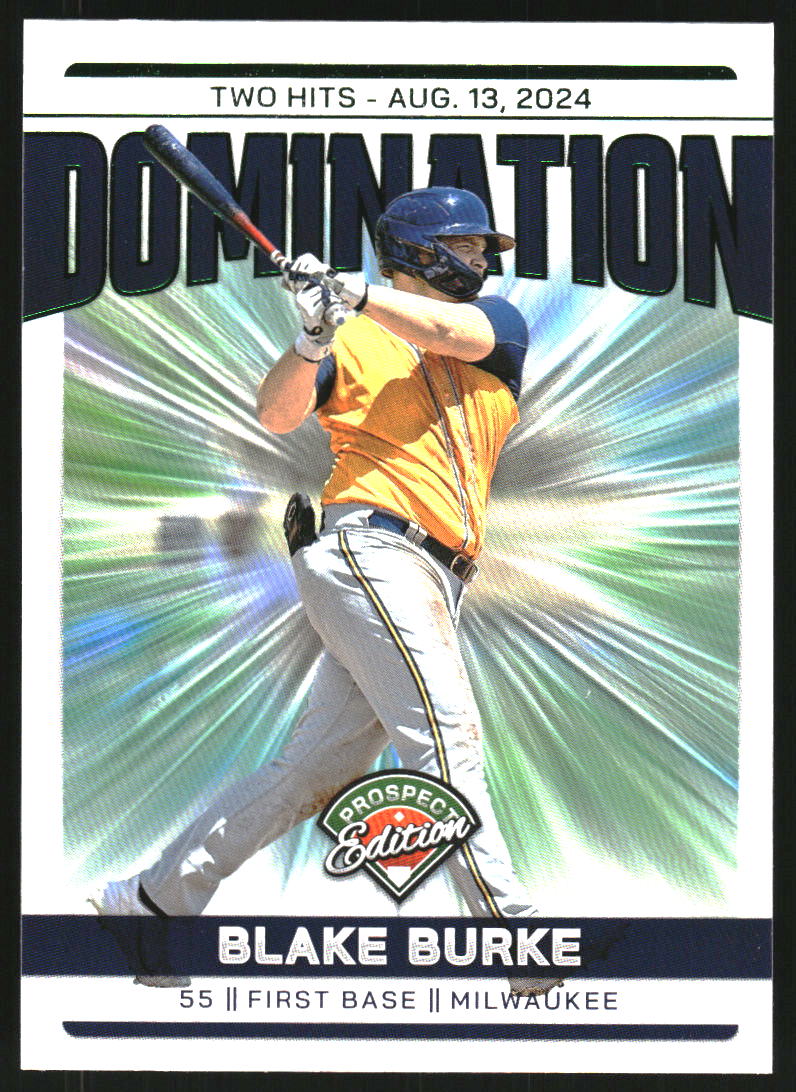2024 Panini Prospect Edition Domination Green #16 Blake Burke