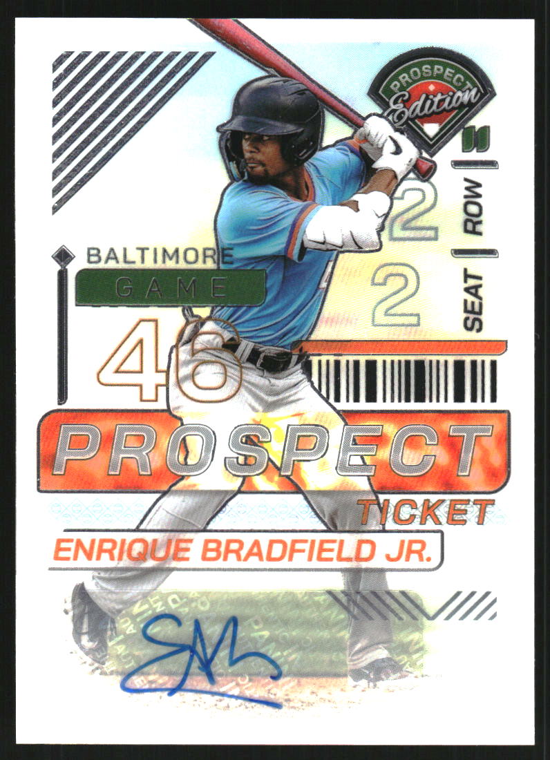 2024 Panini Prospect Edition Holo Prospect Ticket Signatures #6 Enrique Bradfield Jr. Auto