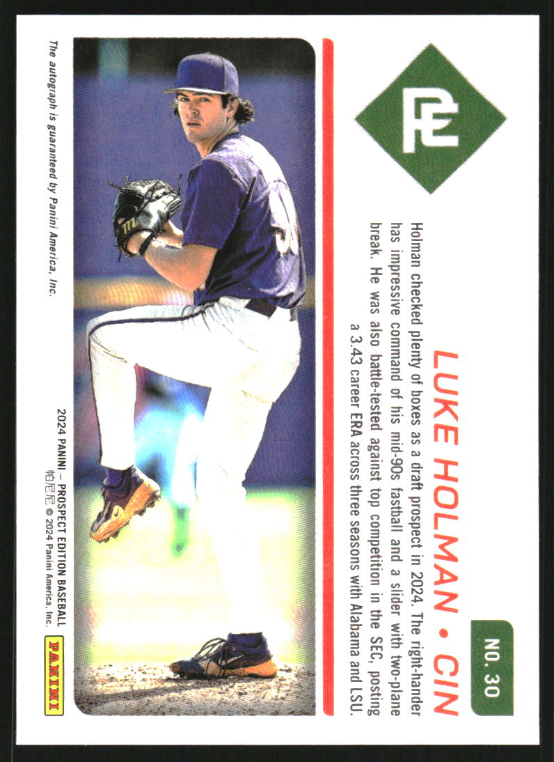 2024 Panini Prospect Edition Holo Prospect Ticket Signatures #28 Blake Larson Auto