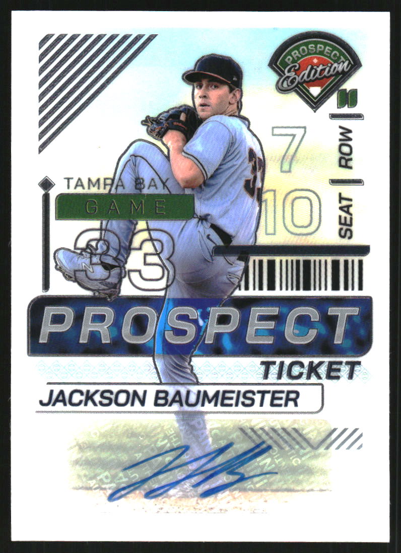 2024 Panini Prospect Edition Holo Prospect Ticket Signatures #126 Jackson Baumeister Auto