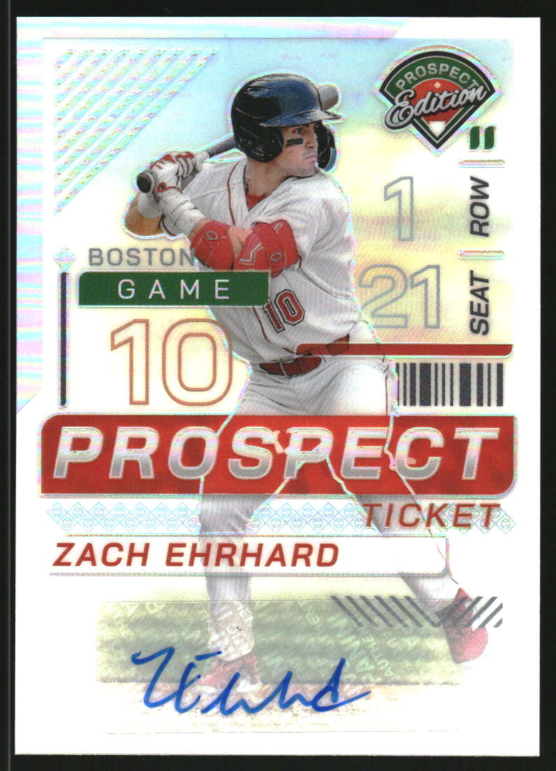 2024 Panini Prospect Edition Holo Prospect Ticket Signatures Silver #175 Zach Ehrhard Auto