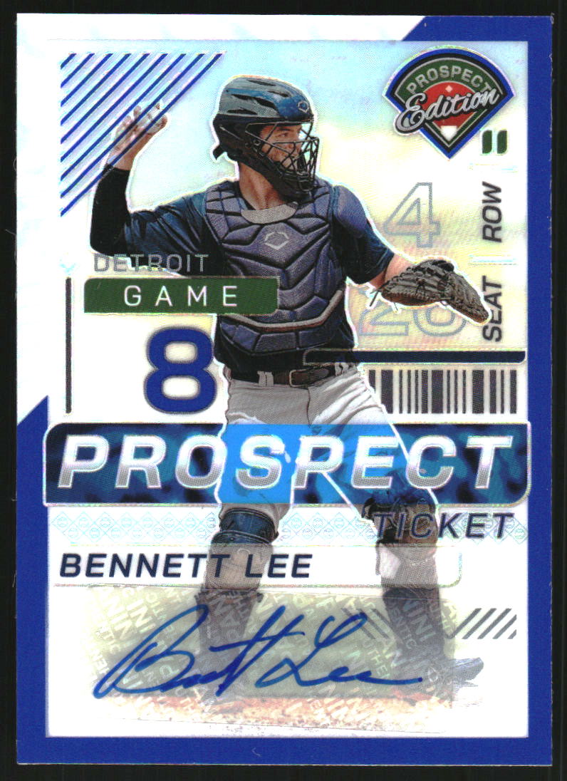 2024 Panini Prospect Edition Holo Prospect Ticket Signatures Blue #52 Bennett Lee Auto /149