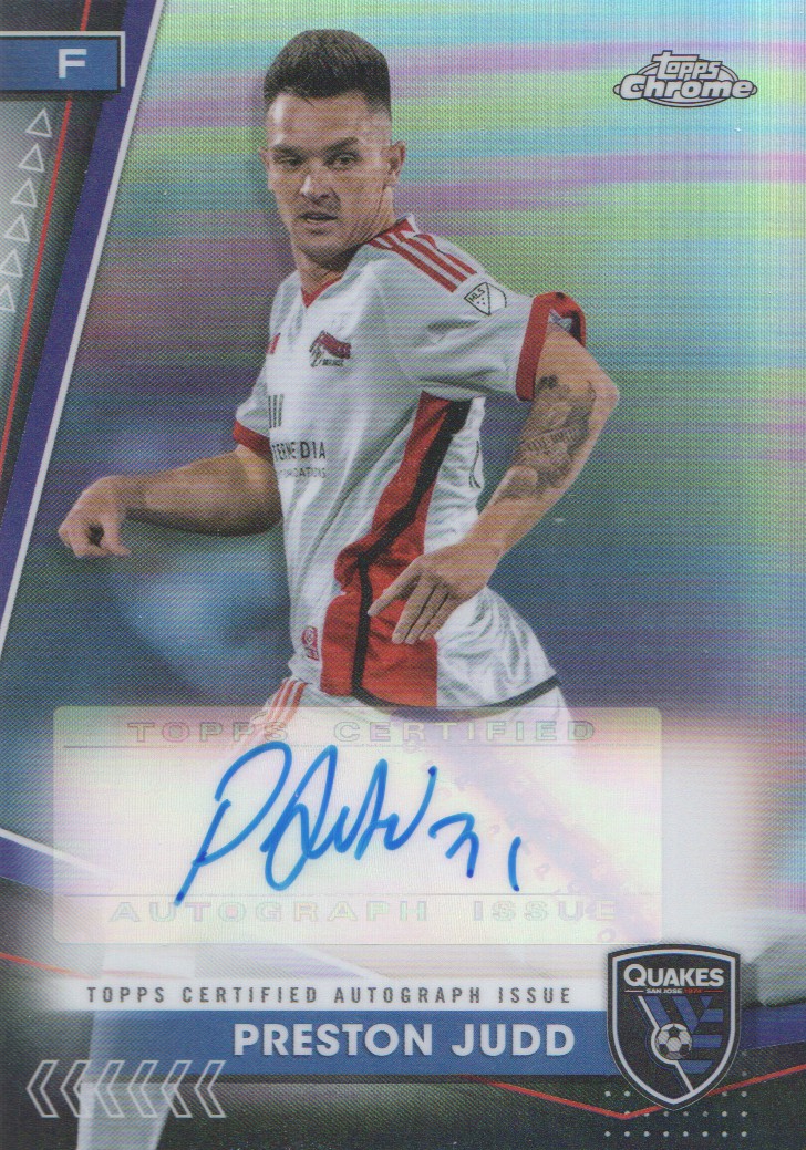 2024 Topps Chrome MLS Autographs #CAPJ Preston Judd