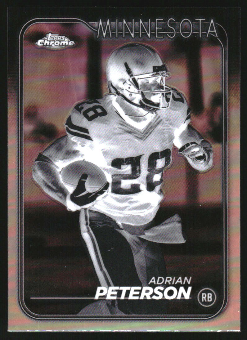 2024 Topps Chrome Negative Refractors #113 Adrian Peterson