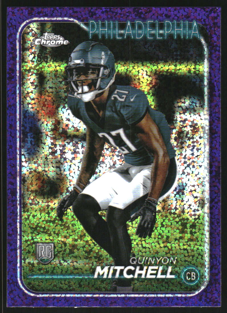 2024 Topps Chrome Purple Speckle Refractors #229 Quinyon Mitchell /275