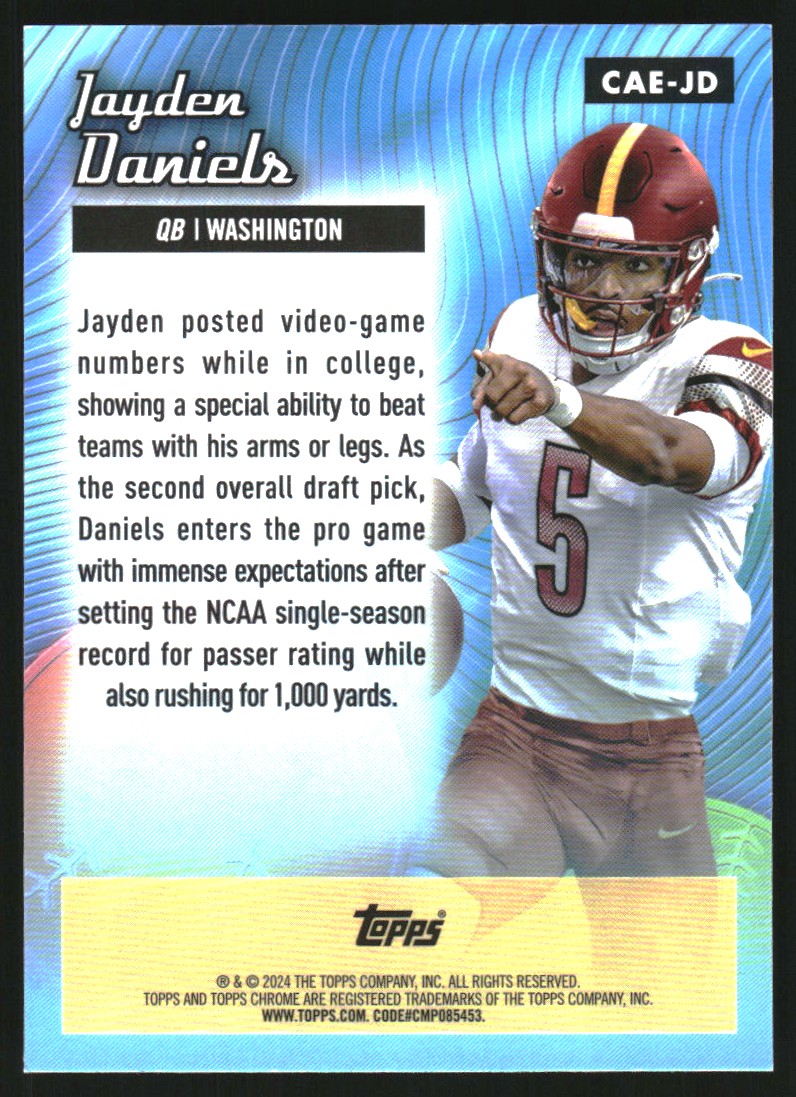 2024 Topps Chrome All Etch #CAEJD Jayden Daniels