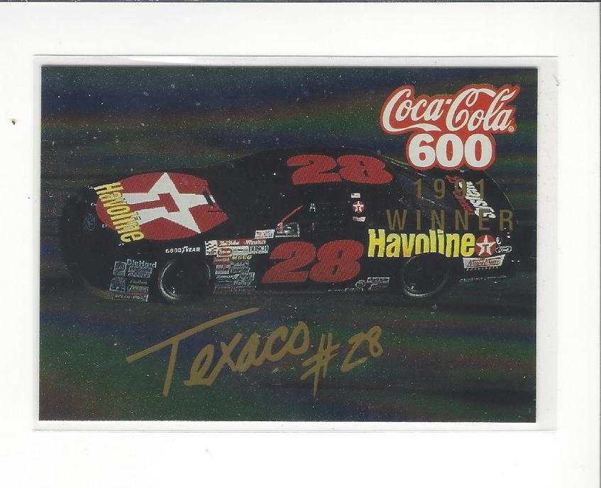 1995 Finish Line Racing Coca-Cola 600 Winners Insert Singles - You Choose - Picture 8 of 11