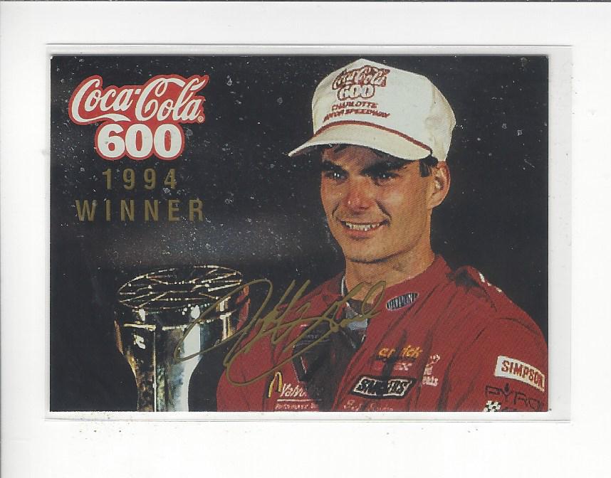 1995 Finish Line Racing Coca-Cola 600 Winners Insert Singles - You Choose - Picture 11 of 11