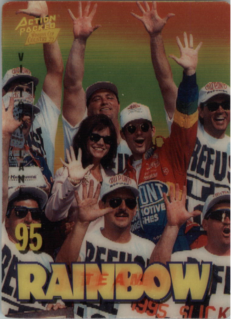 1995 Action Packed Country Team Rainbow #3 Jeff Gordon w/Crew