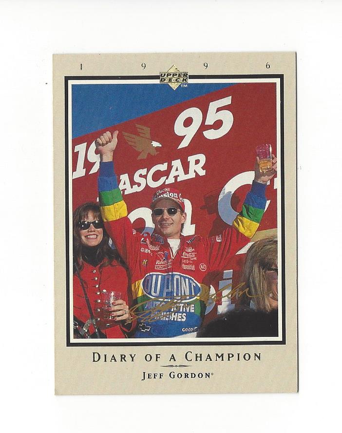 1996 Upper Deck Road To The Cup Diary of a Champion #DC1 Jeff Gordon