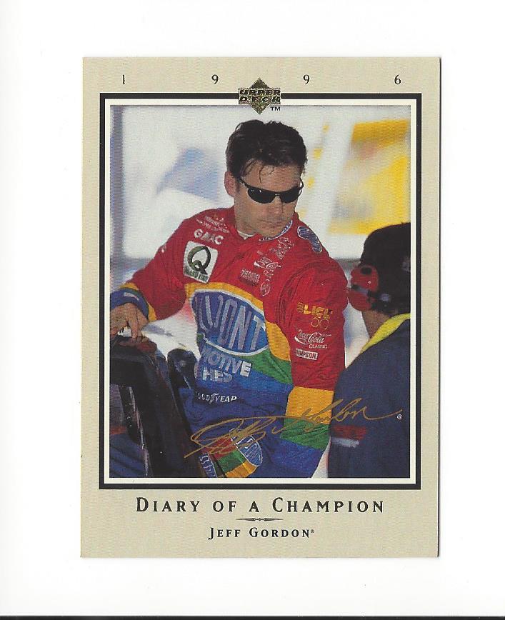 1996 Upper Deck Road To The Cup Diary of a Champion #DC5 Jeff Gordon
