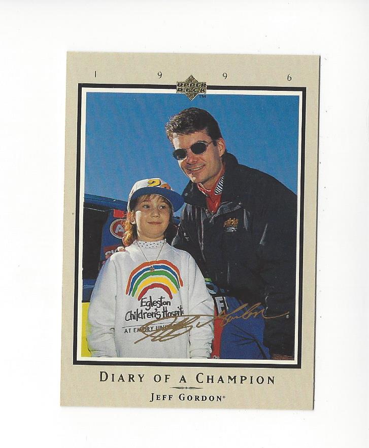 1996 Upper Deck Road To The Cup Diary of a Champion #DC6 Jeff Gordon