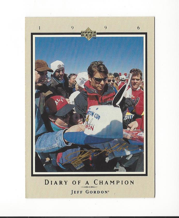 1996 Upper Deck Road To The Cup Diary of a Champion #DC9 Jeff Gordon