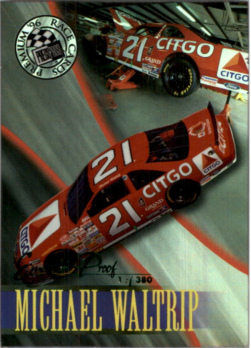 1996 Press Pass Premium Emerald Proofs #33 Michael Waltrip's Car
