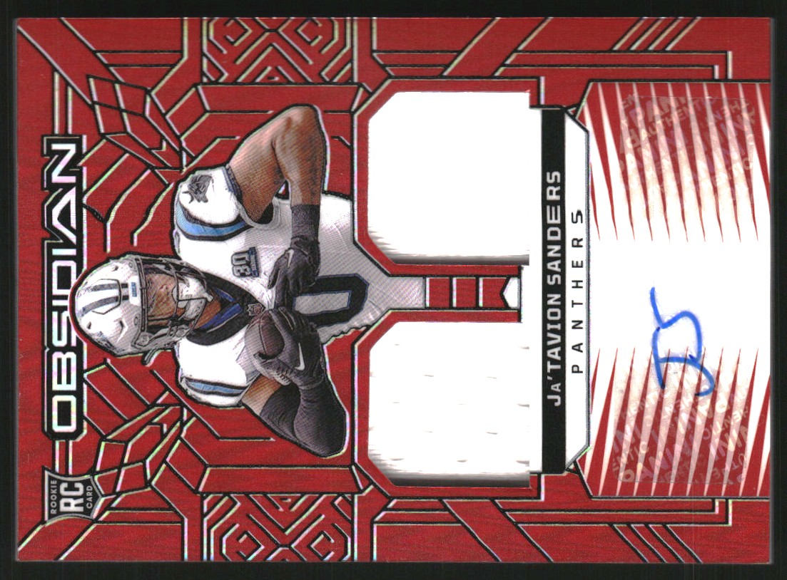 2024 Panini Obsidian Rookie Materials Ink Red #26 Ja'Tavion Sanders