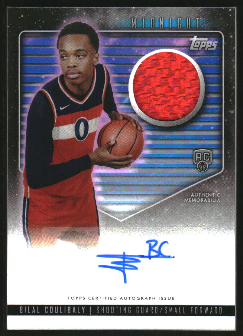 2023-24 Topps Midnight Rookie Jersey Autographs #RJABC Bilal Coulibaly Auto Jersey