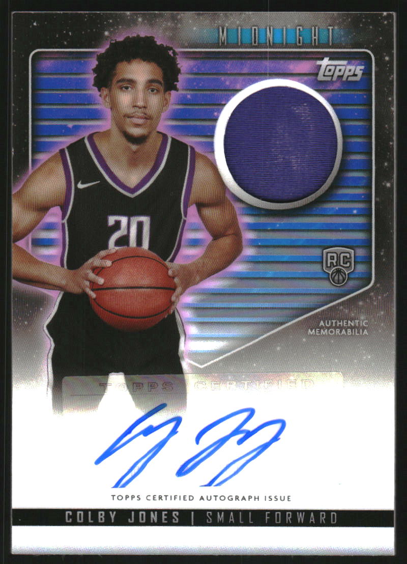 2023-24 Topps Midnight Rookie Jersey Autographs #RJACJ Colby Jones Auto Jersey