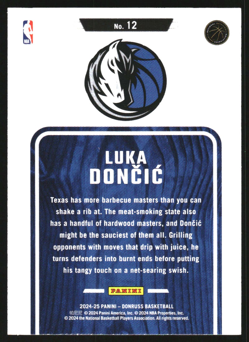 2024-25 Donruss Hardwood Masters #12 Luka Doncic
