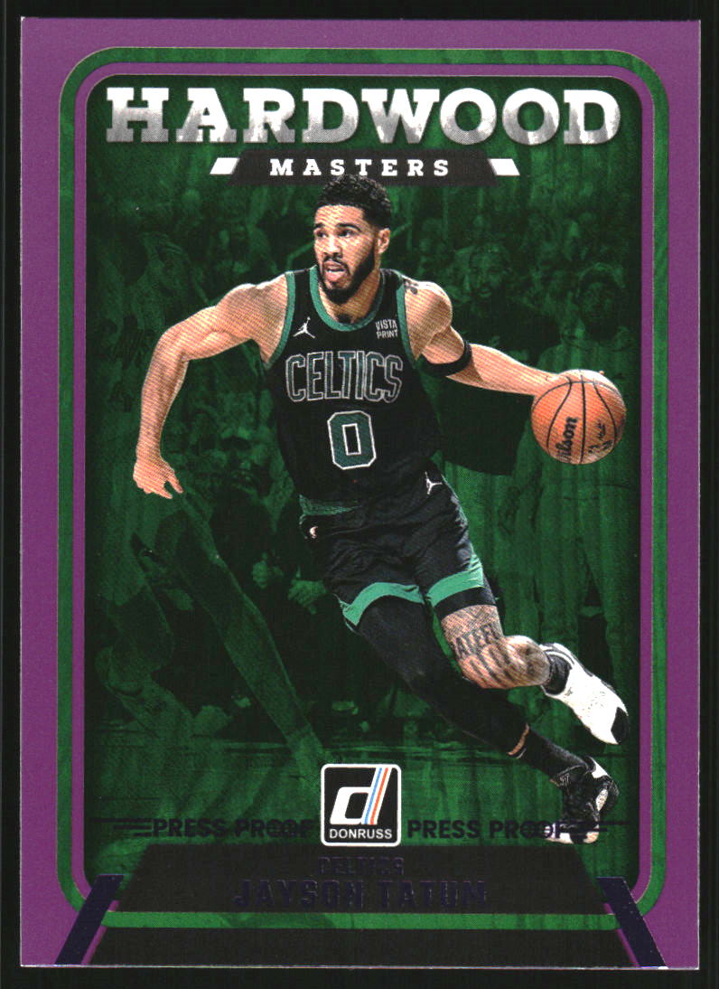 2024-25 Donruss Hardwood Masters Press Proof Purple #8 Jayson Tatum