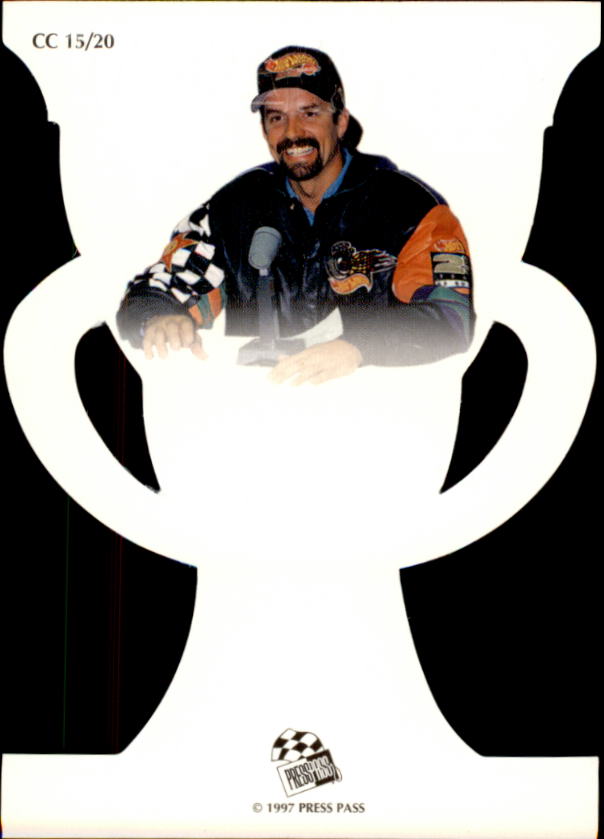 1997 Press Pass Cup Chase Gold Die Cuts #CC15 Kyle Petty back image
