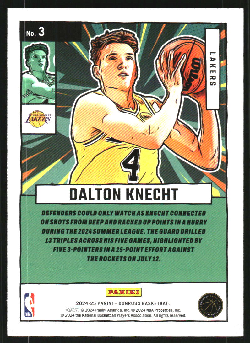 2024-25 Donruss Net Marvels #3 Dalton Knecht