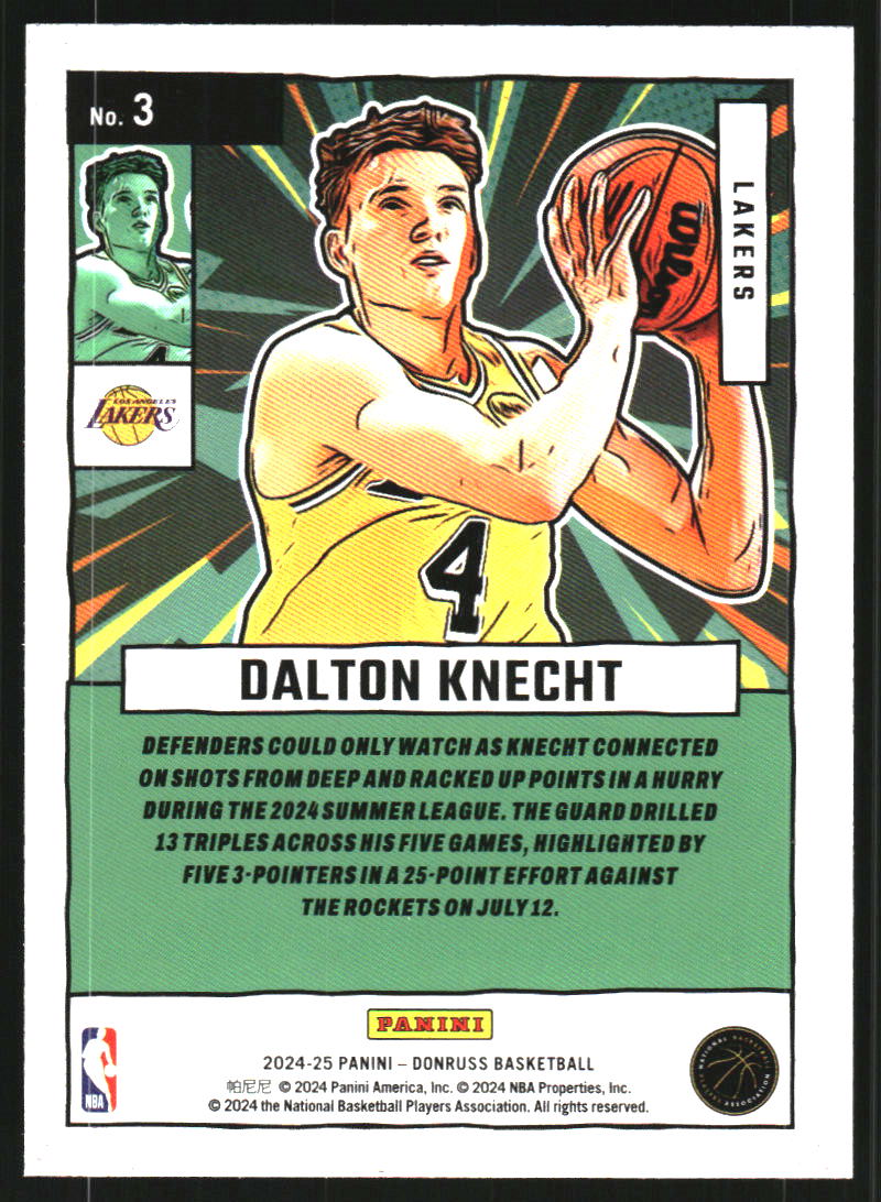 2024-25 Donruss Net Marvels Press Proof #3 Dalton Knecht
