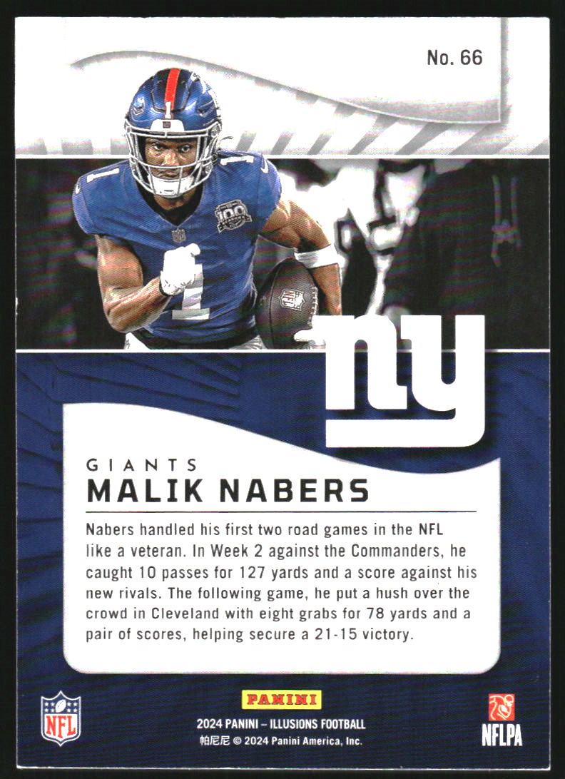 2024 Panini Illusions #66 Malik Nabers RC