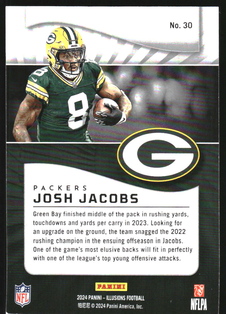 2024 Panini Illusions Trophy Collection Bronze #30 Josh Jacobs /75