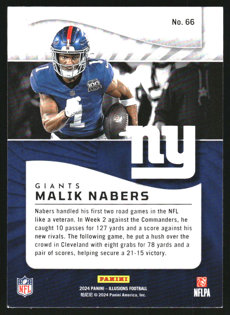 2024 Panini Illusions Trophy Collection Dots #66 Malik Nabers