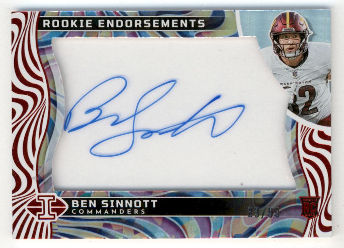 2024 Panini Illusions Rookie Endorsements Red #34 Ben Sinnott