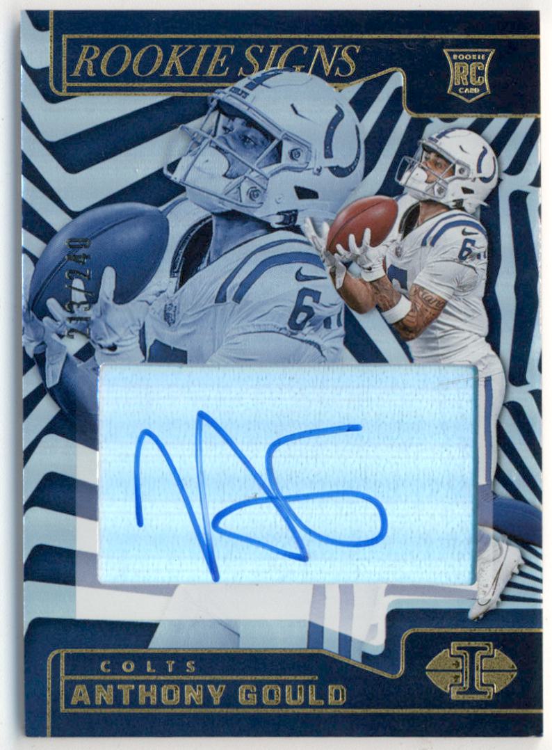 2024 Panini Illusions Rookie Signs #23 Anthony Gould/240