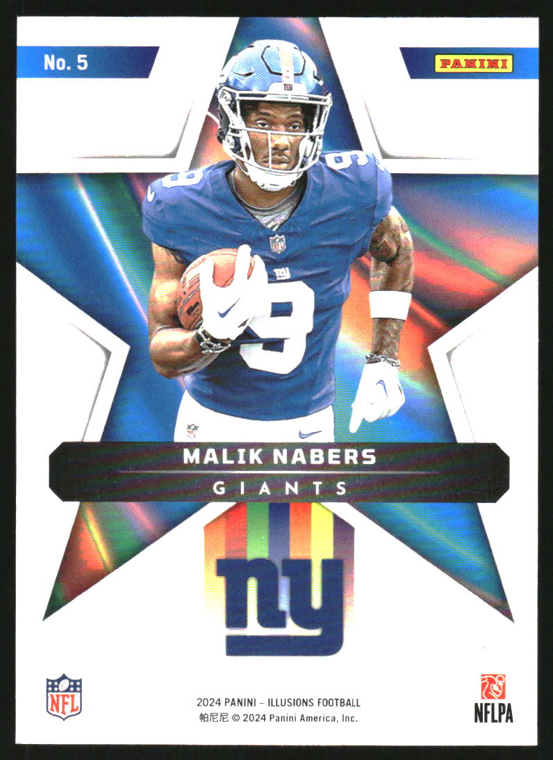 2024 Panini Illusions Shining Stars #5 Malik Nabers