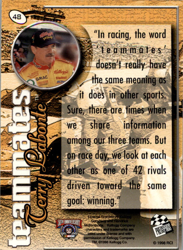 1998 Press Pass Stealth Racing Card Pick (Inserts) - Bild 17 von 34