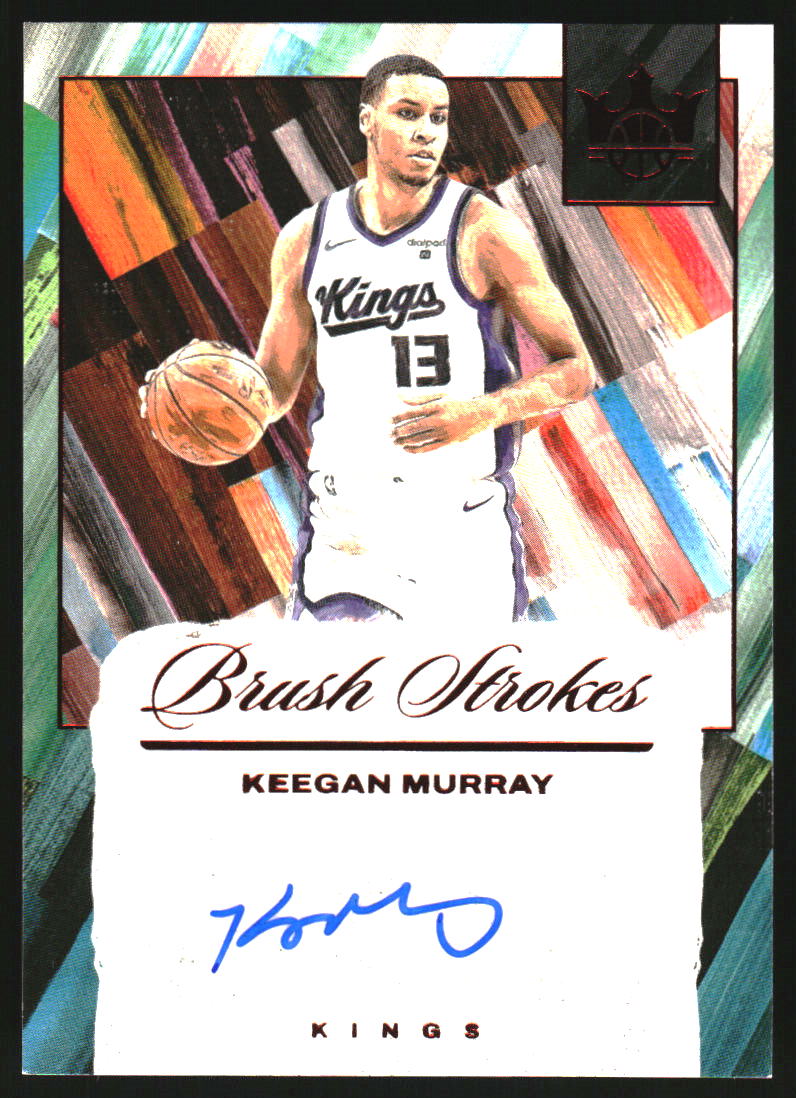 2024-25 Court Kings Brush Strokes Autographs Ruby #26 Keegan Murray Auto /75