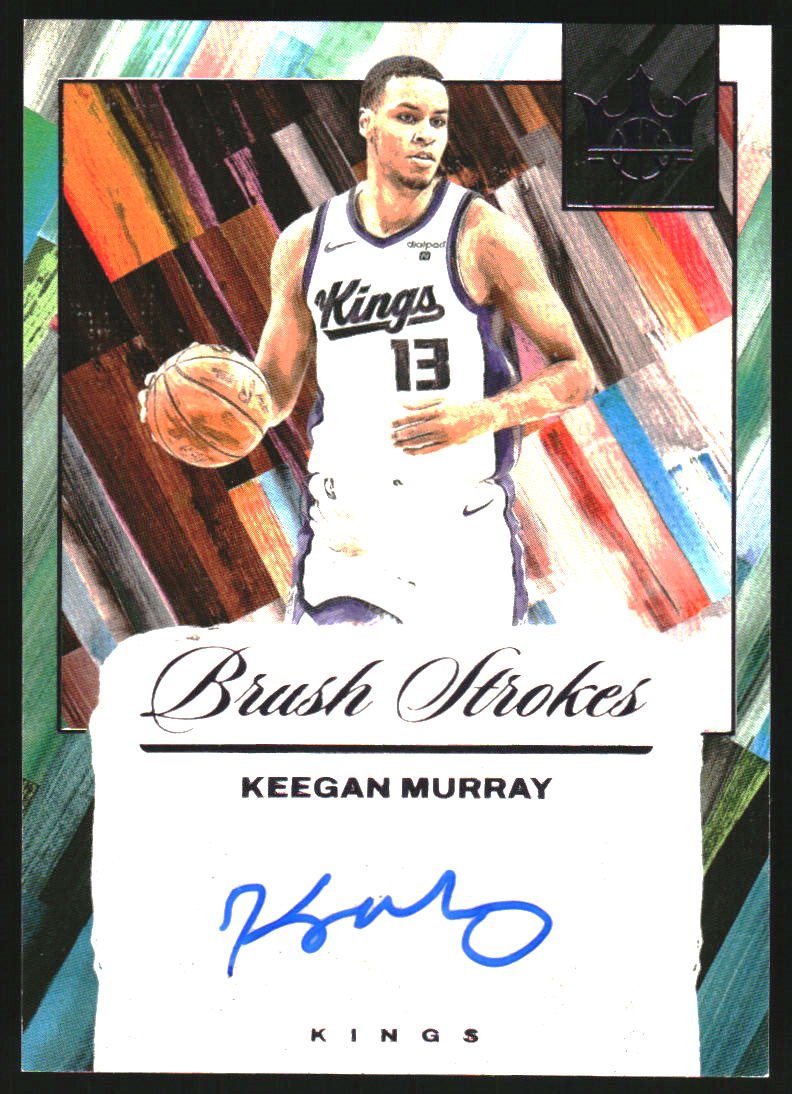 2024-25 Court Kings Brush Strokes Autographs Violet #26 Keegan Murray Auto /35