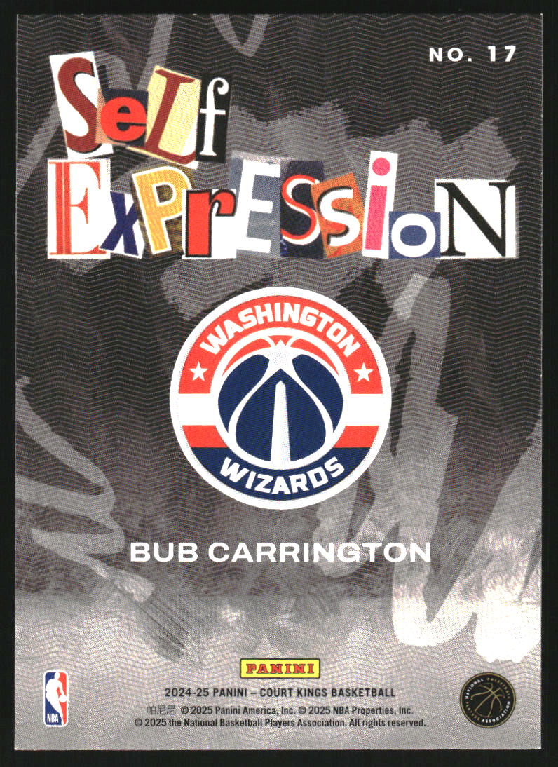 2024-25 Court Kings Self Expression #17 Bub Carrington