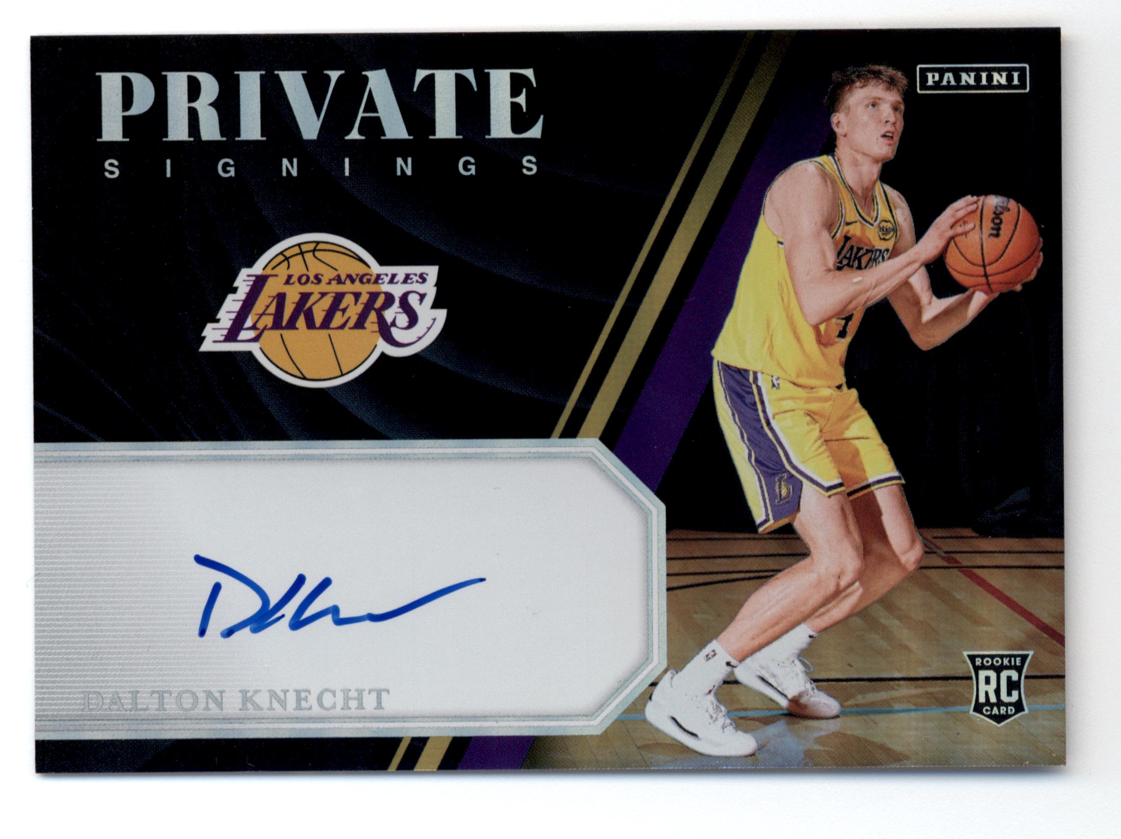 2024-25 Panini Private Signings #8 Rookie Dalton Knecht RC Auto On