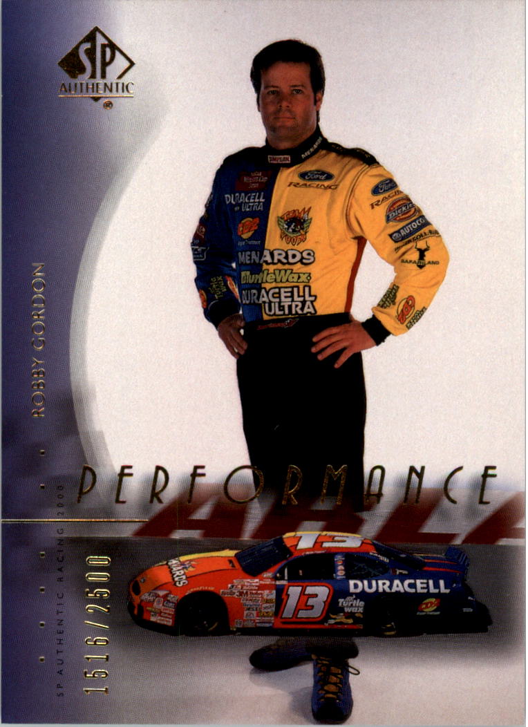 2000 SP Authentic #60 Robby Gordon PER