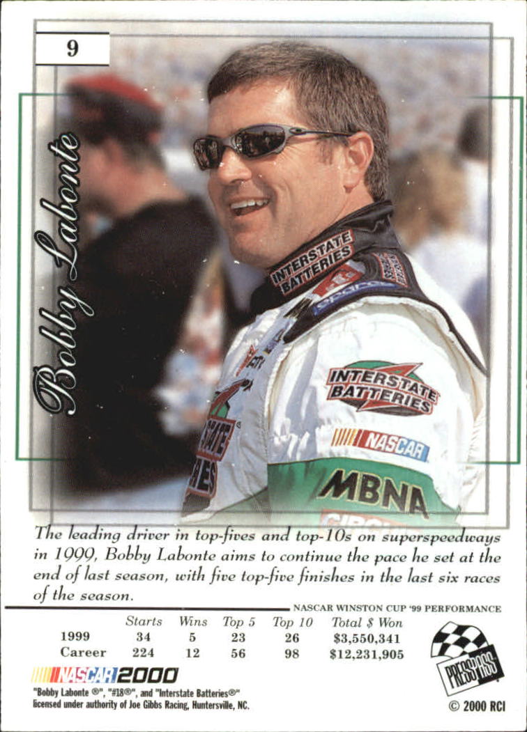 2000 Press Pass Premium Reflectors #9 Bobby Labonte