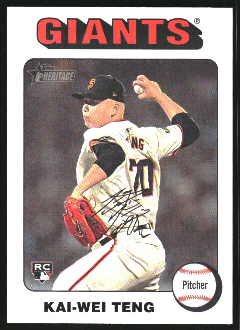 2024 Topps Heritage White Border #638 Kai-Wei Teng