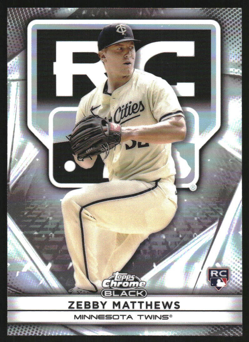 2025 Topps Chrome Black Rookie Design Variations #119 Zebby Matthews