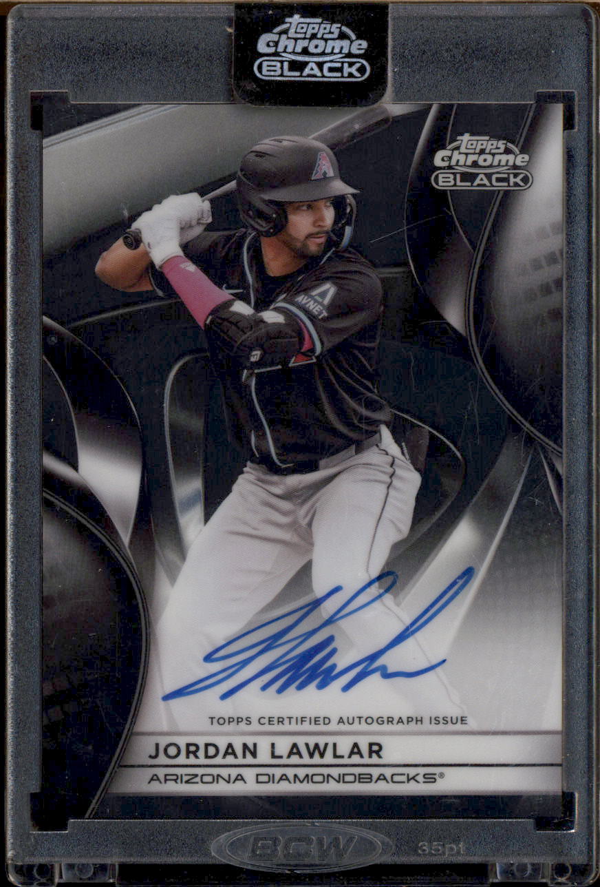 2024 Topps Chrome Black Ivory Jordan Lawlar ROOKIE AUTO /25 #CPA 