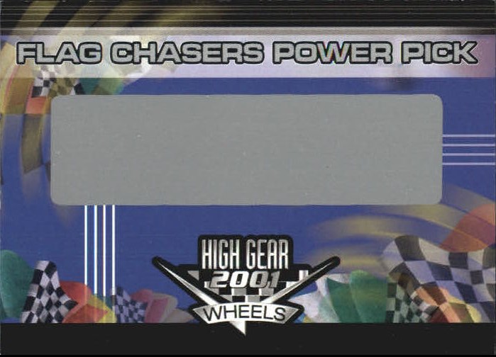 2001 Wheels High Gear Flag Chasers Power Pick #FCPP All 5 Drivers