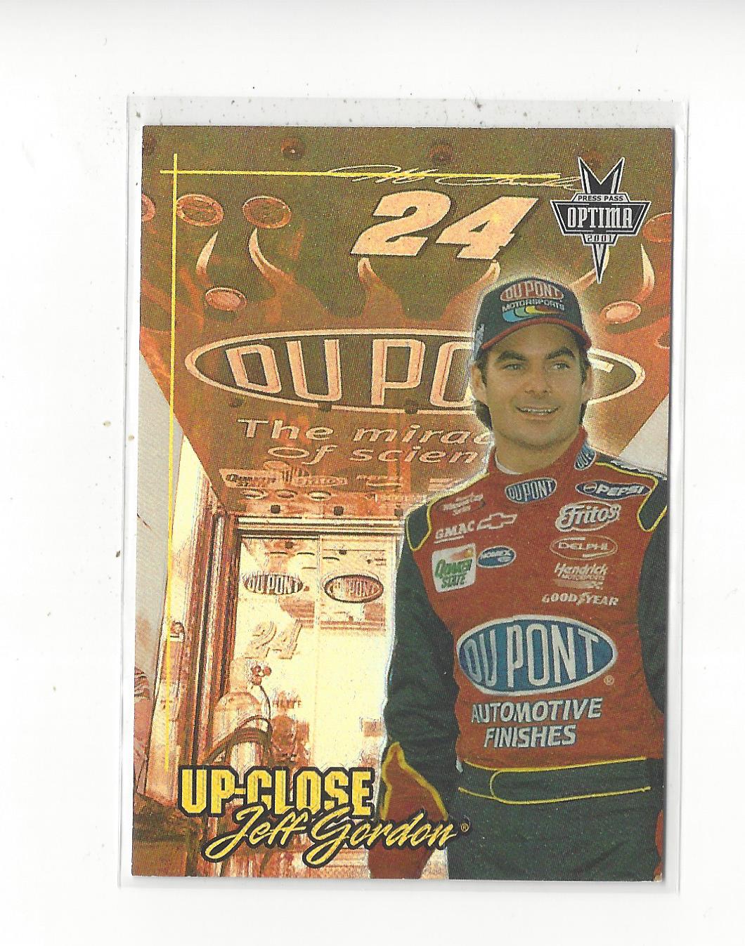 2001 Press Pass Optima Up Close #UC2 Jeff Gordon