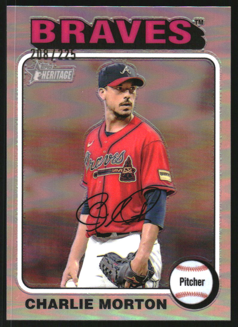 2024 Topps Heritage Chrome Silver Refractors #244 Charlie Morton HN/225