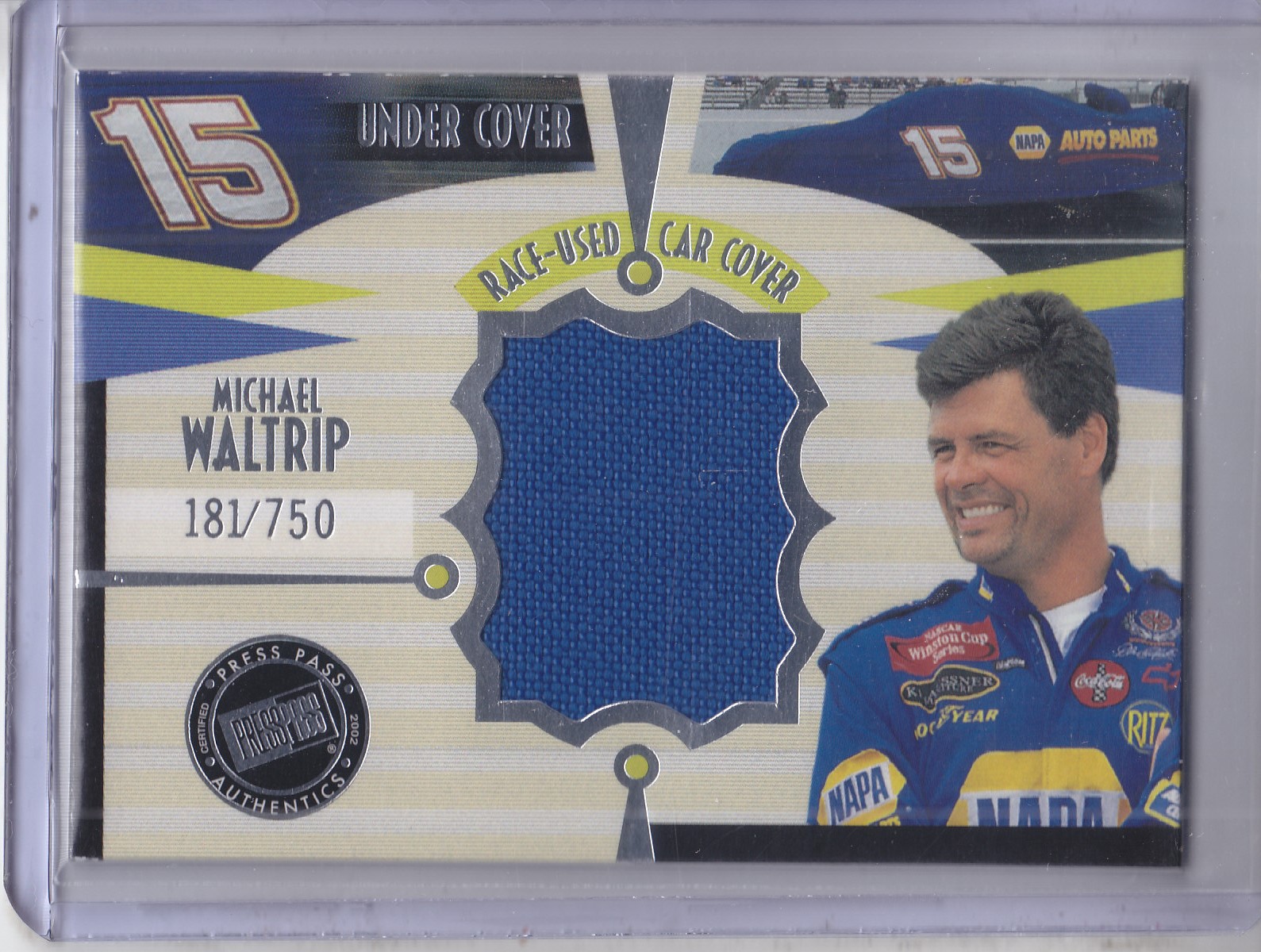 2002 Press Pass Eclipse Under Cover Drivers #CD11 Michael Waltrip