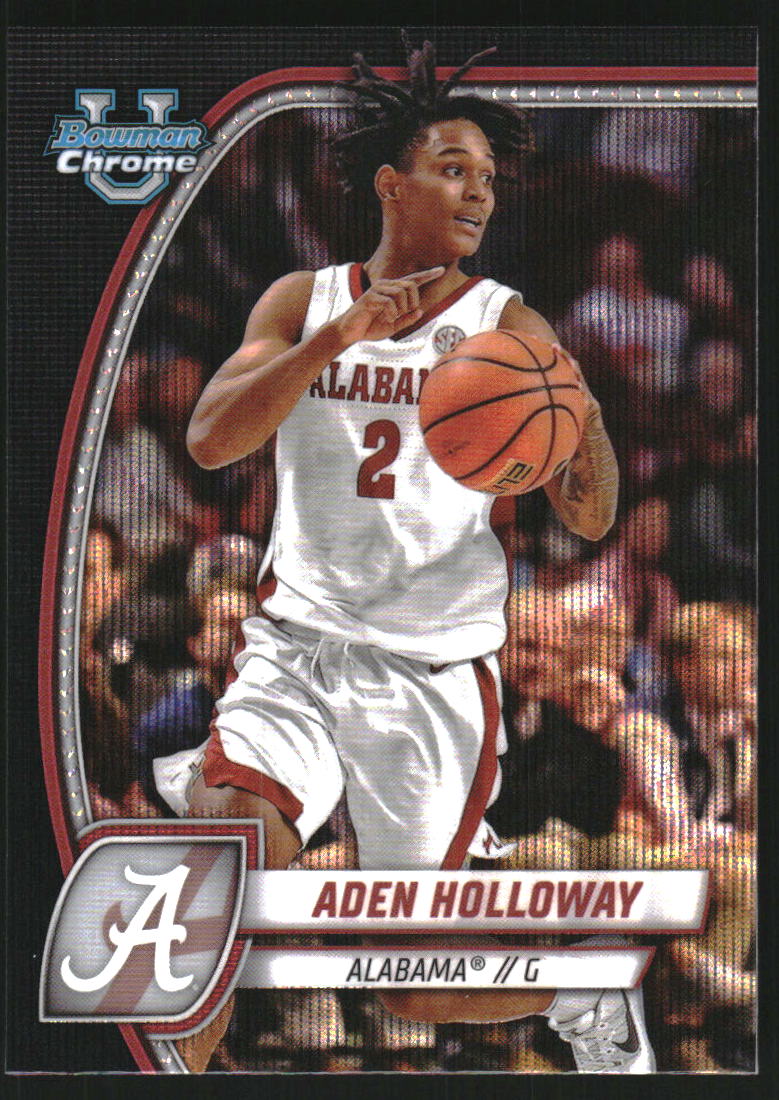 2024-25 Bowman Chrome University Black Wave Refractors #57 Aden Holloway