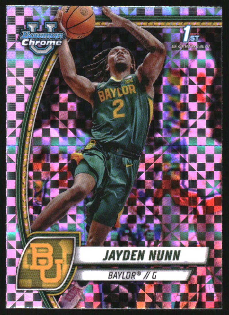 2024-25 Bowman Chrome Sapphire University #30 Jayden Nunn on