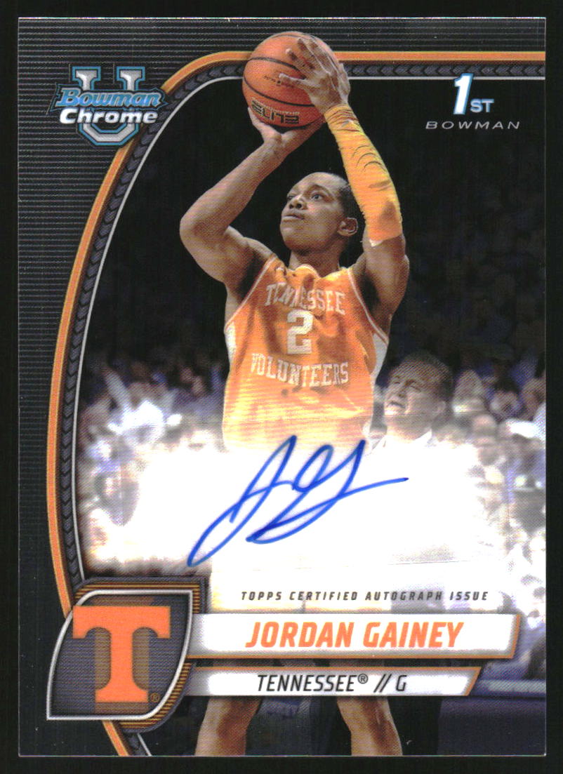 2024-25 Bowman Chrome University Prospect Autographs #33 Jordan Gainey Auto