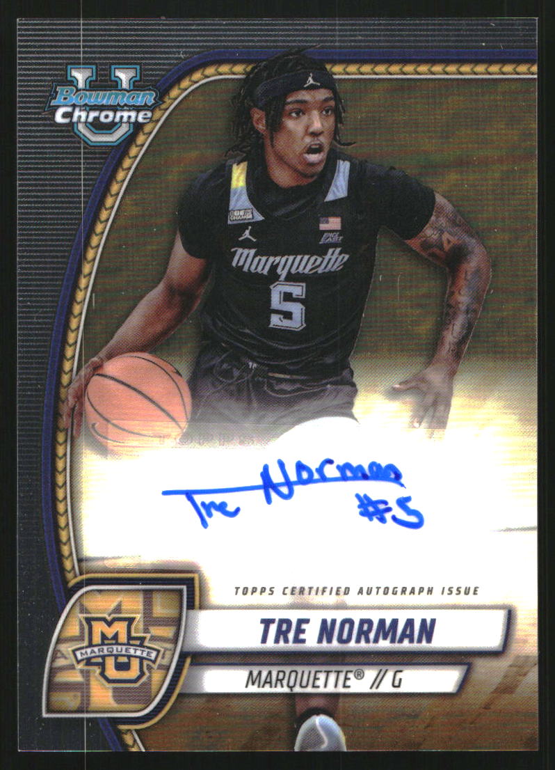 2024-25 Bowman Chrome University Prospect Autographs #88 Tre Norman